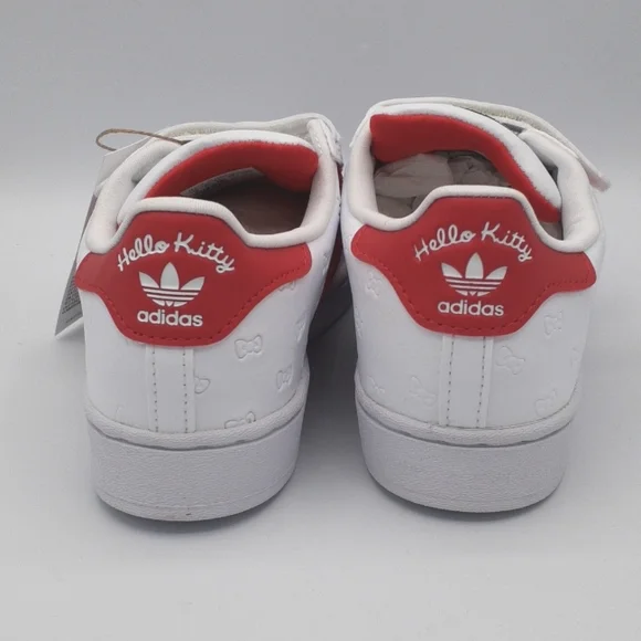 NIB ADIDAS ORIGINALS HELLO KITTY SUPERSTAR CF C KIDS GIRLS SHOES SIZE 2Y - Picture 3 of 10